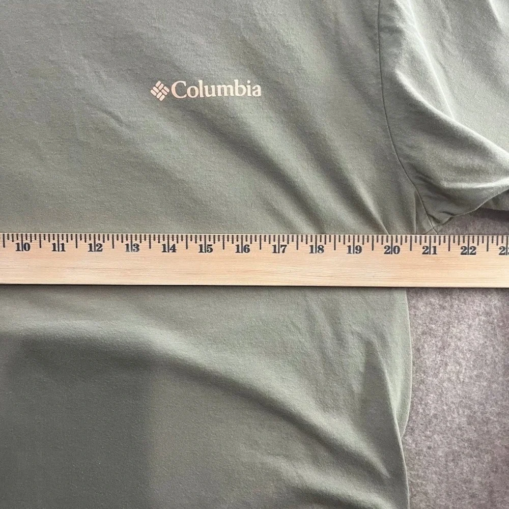 Columbia Graphic T-Shirt Mens Large Green - Picture 3 of 8